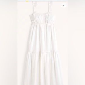 White maxi dress